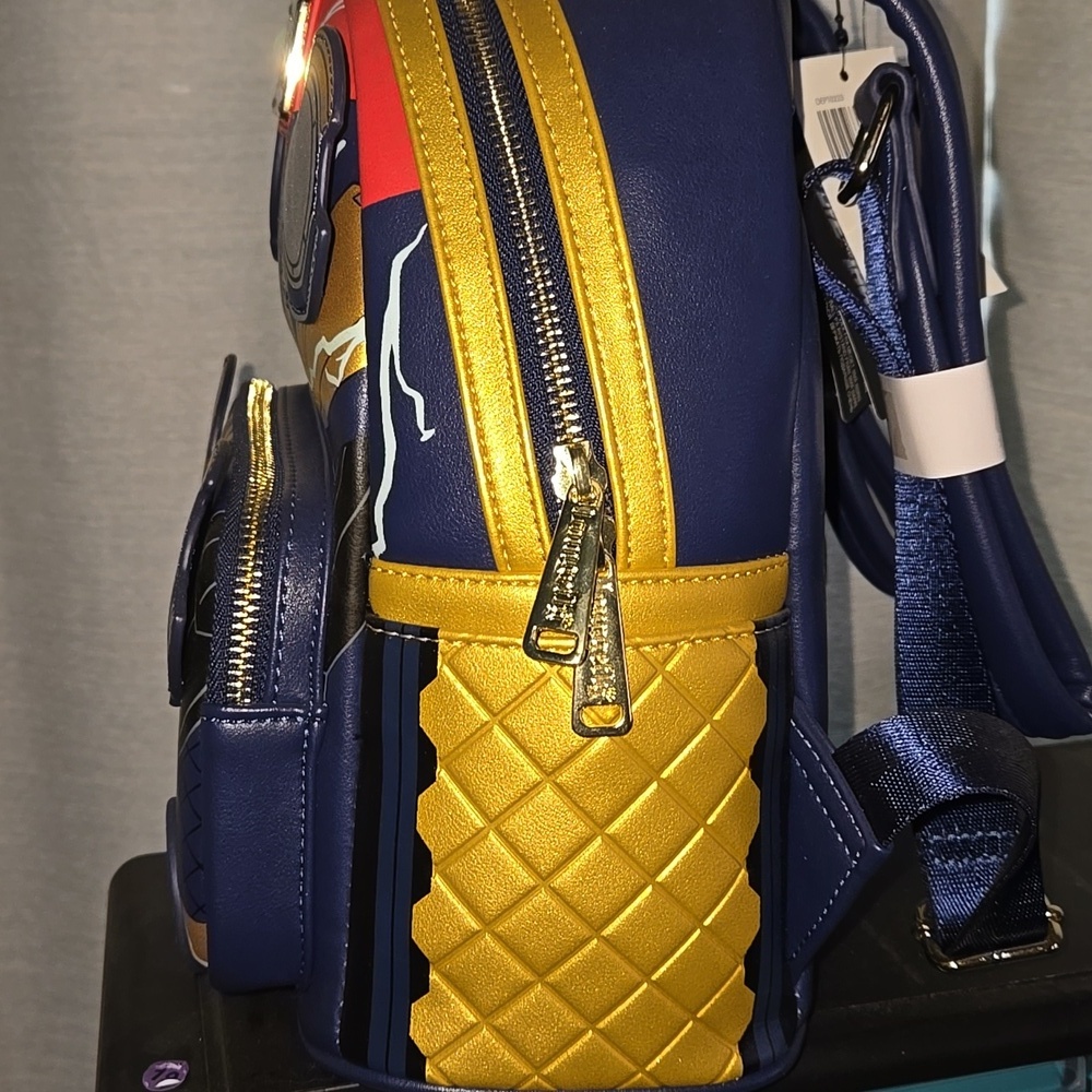 Loungefly Marvel Thor Love & Thunder Glow In The Dark Mini Backpack - Picture 2 of 4